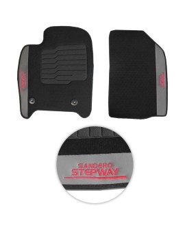 Jogo de Tapete Carpete Sandero Stepway 2008 a 2025 Preto 5 Peças