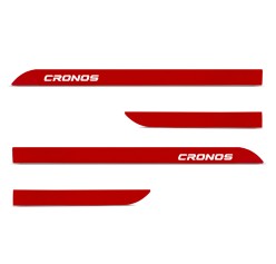 Jogo de Friso Lateral Cronos 2018 a 2026 Vermelho Monte Carlo