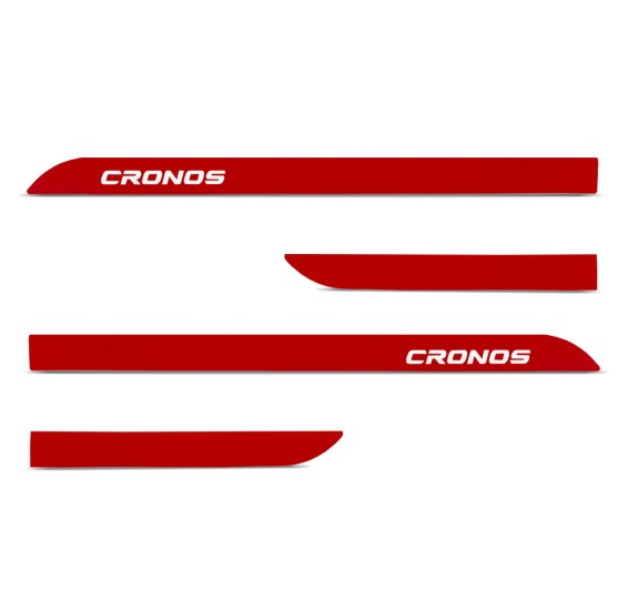 Jogo de Friso Lateral Cronos 2018 a 2026 Vermelho Monte Carlo Jogo de Friso Lateral Cronos 2018 a 2026 Vermelho Monte Carlo