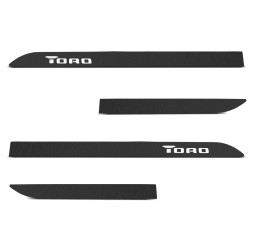 Jogo de Friso Lateral Toro 2016 a 2025 Preto Texturizado