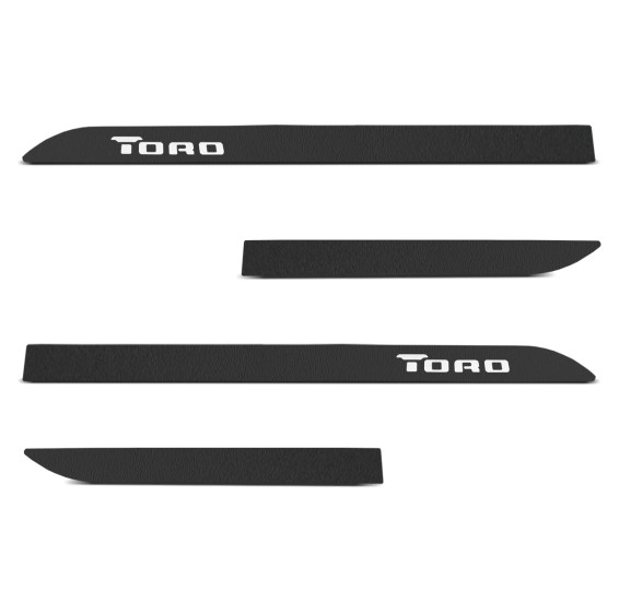 Jogo de Friso Lateral Toro 2016 a 2025 Preto Texturizado