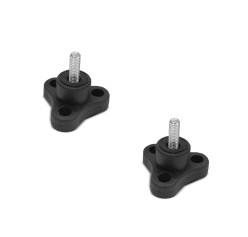 Kit com 2 Manípulo Macho M6 Preto para Extensor de Caçamba Gtnox