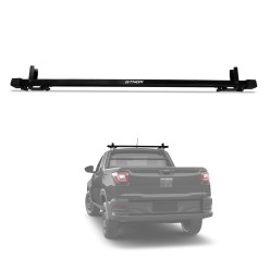 Rack Travessa de Teto Strada Saveiro Toro Montana Oroch 1,30m Aço Preto